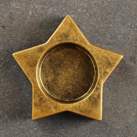 Ground Golden Gold Gold, 6x6x3cm, for a candle 3.5cm-2