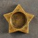 Ground Golden Gold Gold, 6x6x3cm, for a candle 3.5cm