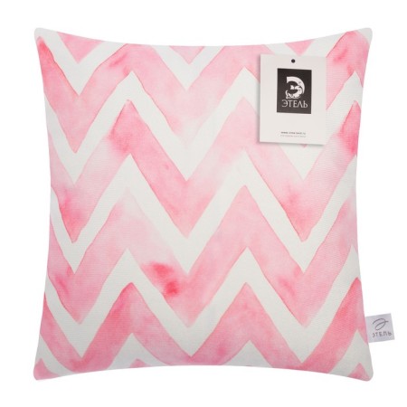 Pillowcase decorative Ethel Watercolor »Tenderness» 40x40 cm, velor-4