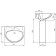 Washbank Santeri 1.3111.8.s00.11b.0, 575 x 470 mm, overflow, white color