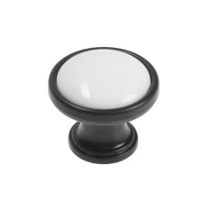 Cappio-capio pen Rk101, D = 32 mm, plastic, black color with a white insert, 8 pcs.