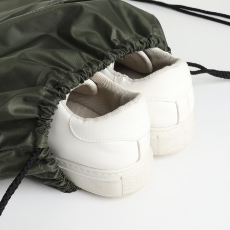 Bag for lightning shoes, "ZFTS", external pocket, khaki color-3
