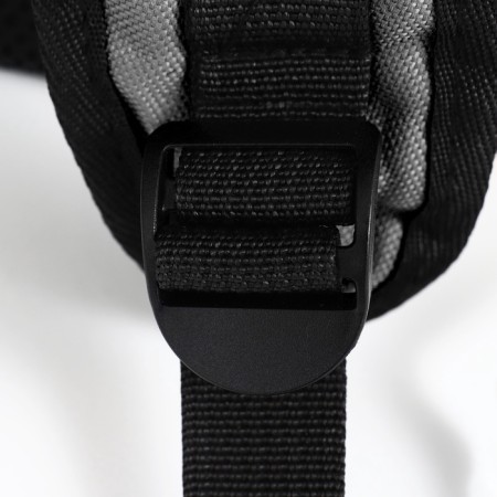 A backpack for carrying animals with a viewing window, gray-16