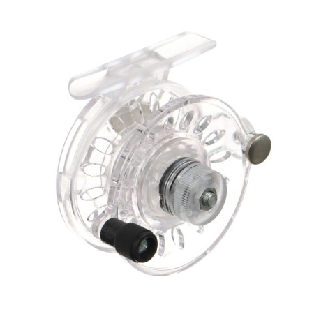 Inertial coil, plastic, diameter 6 cm, guide fishing lines, transparent color, 109-2
