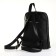 City backpack on a zipper, black color