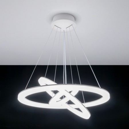 Suspended lamp Citilux "Electron" CL710A104S, 65x65x40 cm, 1x104W, LED, white color-32