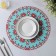 Set of serving napkins on the table “Collie”, 4 pcs, d = 38 cm, turquoise color