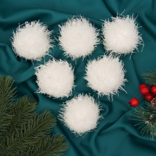 Set of balls plastic D-6 cm, 6 pcs 