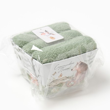Set of towels Ethel "Happy Easter" 35x50 cm - 3 pcs, 100% HL, MARHR 340 g/m2-6