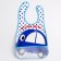 Blory for feeding waterproof on Velcro, for a boy, with a pocket, mix