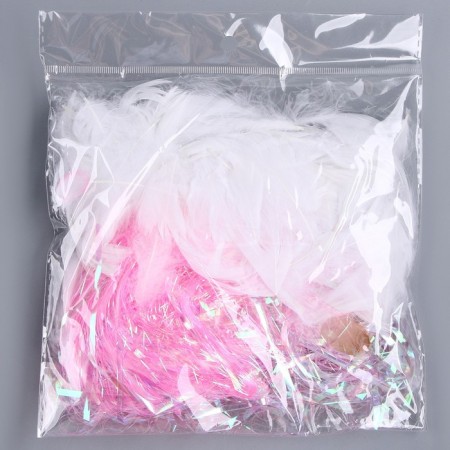 Set for creativity and decor "Features of white + filler", pink color
