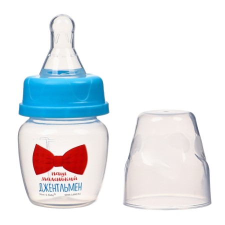 A bottle for feeding "Baby", classic throat, 60 ml., 0 months, color of blue-3
