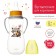 A bottle of feeding "Raccoon", classic throat, 250 ml., 0 months, fitted, with handles