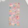 Plastic sticker soft "sweet life" mix 24x10 cm
