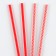 Assortment cocktail tubes, set 12 pcs., Red color