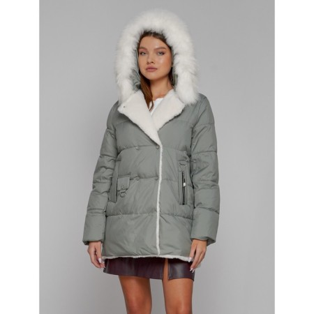 Winter jacket, size 48, light green color-6