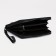 Male purse with zipper, department for bills, for maps, for coins, black color