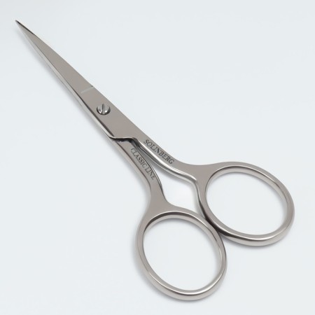 Scissors are manicure, straight, narrow, 9.5 cm, on the blist, the color is silver, 041