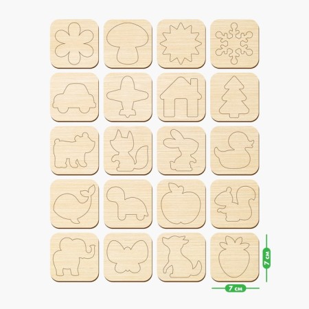 Set for creativity "Stencils and figures for coloring"-1