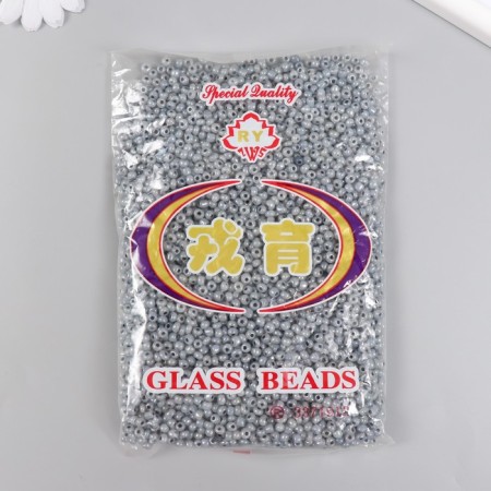 Glass beads 6/0 "graphite" translucent mother -of -pearl 450 grams-2