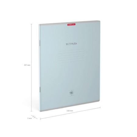 A4 notebook, 96 sheets in the cage on the Erichkrause Pastel "Classic", cover coated cardboard, offset block, whiteness 100%, mix-5