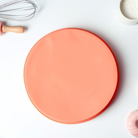 Baking uniform “Circle”, silicone, 28 × 5.5 cm, internal d = 25.5 cm, color orange color-1