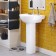 Sanita Sanita shell 55, with a hole for the mixer, white