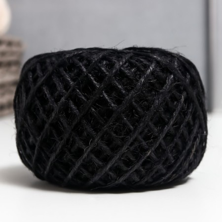 Yarn 100% juts "Softino Jute Colored" 50m ± 2m black 50 g-1