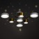 Sendi chandelier 7XLED 150W 3000-6000K white-gold 81x81x21 cm Bayerlux