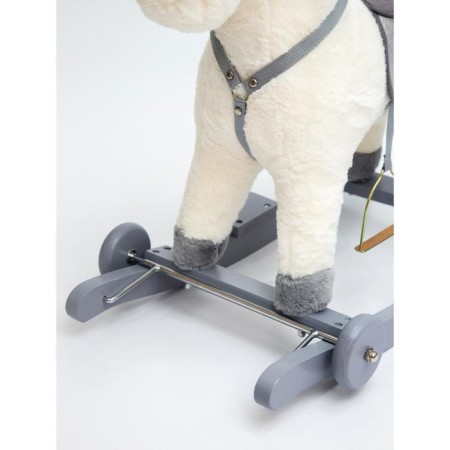Horse Railway Capacked Amarobaby Prime, with wheels, 63x35x60 cm, white color-3