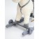 Horse Railway Capacked Amarobaby Prime, with wheels, 63x35x60 cm, white color