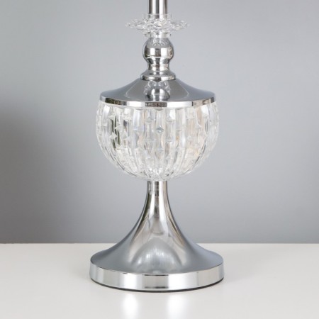 Table lamp "Ronica" 1x40W E27+backlight, chrome 28x28x50cm-3