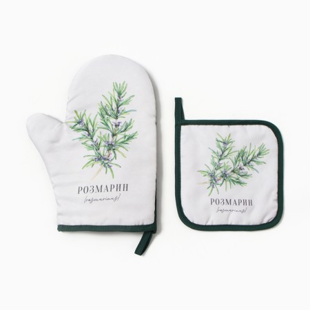 Kitchen "rosemary" mittens-seizure 20x27cm, selection of 17x17cm 100% p/e-1