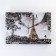 Carty clock is wall-mounted, interior "Eiffel Tower", silent, 25 x 35 cm