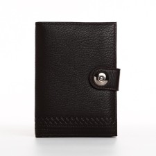 Cover on the magnet, for auto documents and passports, brown color
