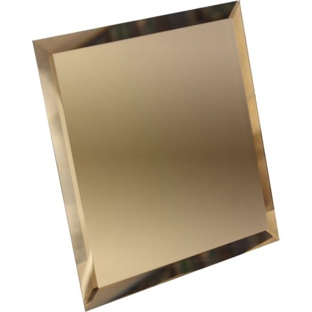 Square mirror bronze tiles with fake 10 mm, 200x200 mm