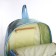Youth backpack on lightning from textiles, blue color