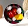 Decorative plate "Vegetables", D = 17.5 cm