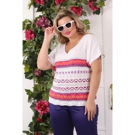 Female jumper, size 52, white color-1