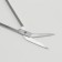 Scissors pedicure, curly, bent, wide, 12 cm