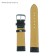 Solomon watch strap, 20 mm, genuine leather, L-20 cm, black with embossing
