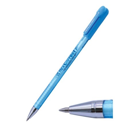 Gel handle with erased ink FlexOffice, writing a node 0.5 mm, blue ink blue