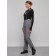 Semi -combinezone ski insulated female winter, size 42, color gray
