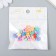 Beads for PVC creativity "Star with contour" Color set 20 pcs 1x1x1 cm