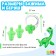 Set for swimming onlytop "dinosaurus": nose clip, beryushi, green color