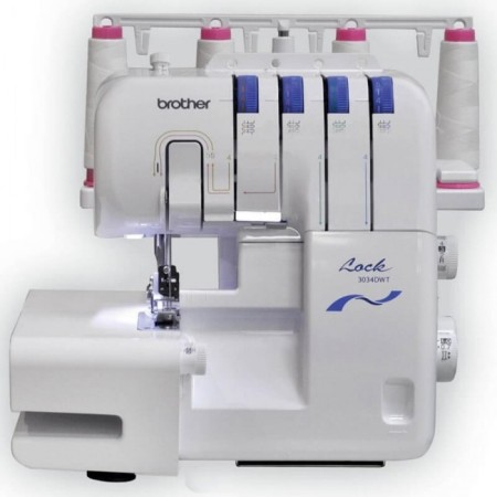 Overlock Brother 3034 DWTV, 8 operations, 4 threads, 1300 tbsp/min, edge -blade seam, white-2