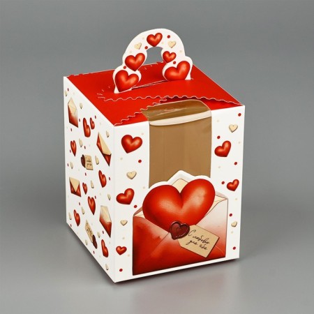 Box the team "Love message" 9 x 11 x 9 cm-1