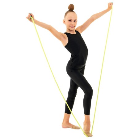Crap for rhythmic gymnastics Grace Dance, 3 m, yellow color-4