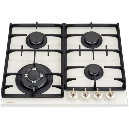 The hock surface NordFrost HM 6042 Ry, gas, 4 burners, beige-1
