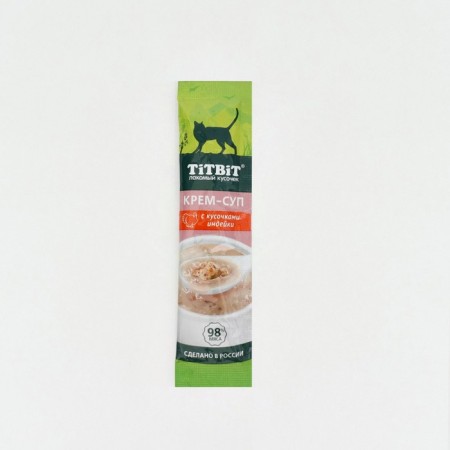 Cream-SUP Titbit Cream for Cats with pieces of turkey, 10 g-3